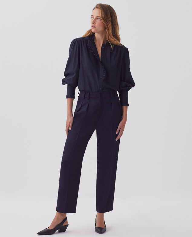 CAMILLE - Pantalón con pinzas H695 night sky