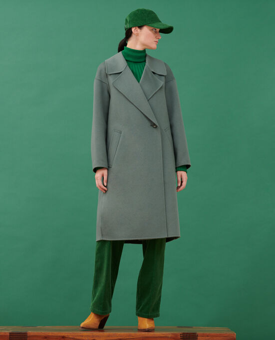 Abrigo largo de lana 8850 54 GREEN