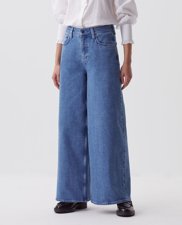 JEANETTE - Jeans anchos J621 light blue