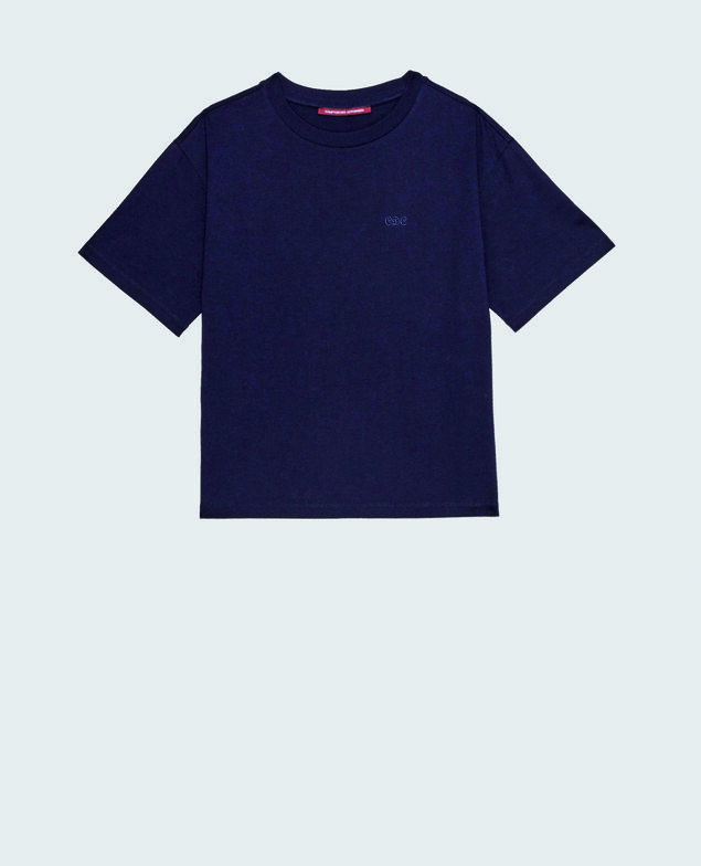  Camiseta oversize de algodón manga corta  Night sky