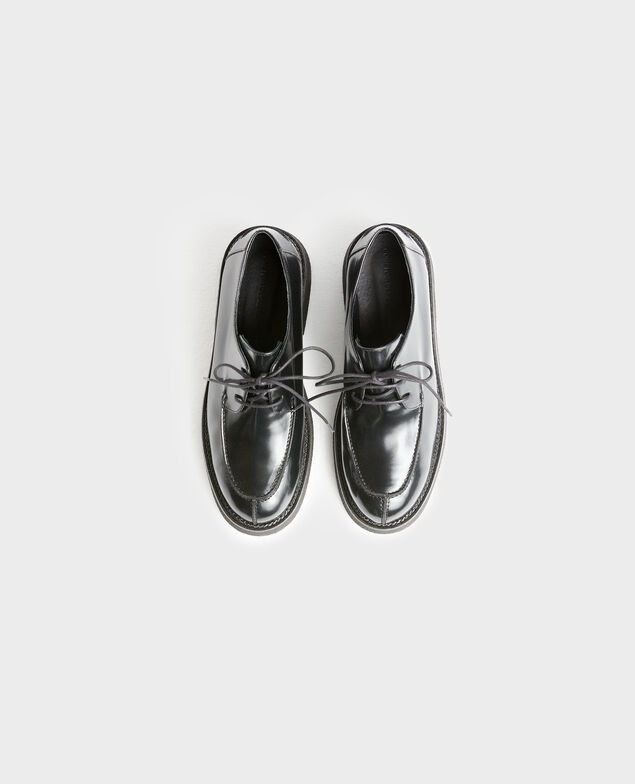 Zapatos Derby de cuero brillante 4216 black_beauty 2ws117