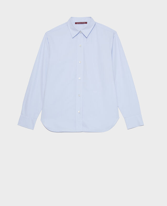 Camisa boyish de algodón Heather