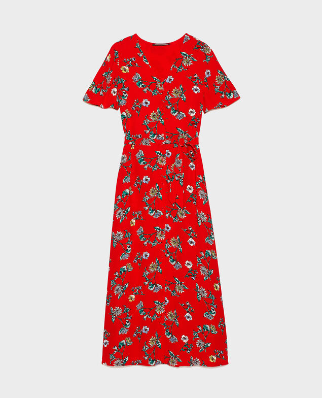 Vestido largo Herbier fiery red haze