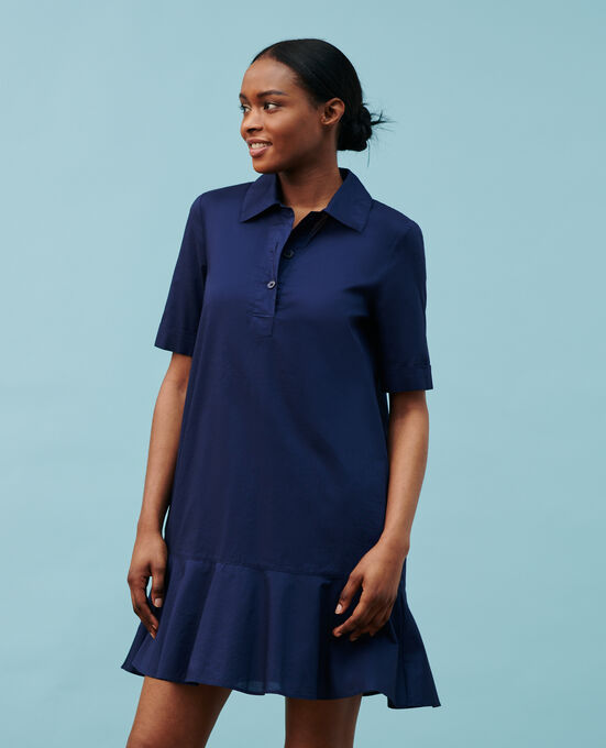 Vestido polo de algodón 68 BLUE