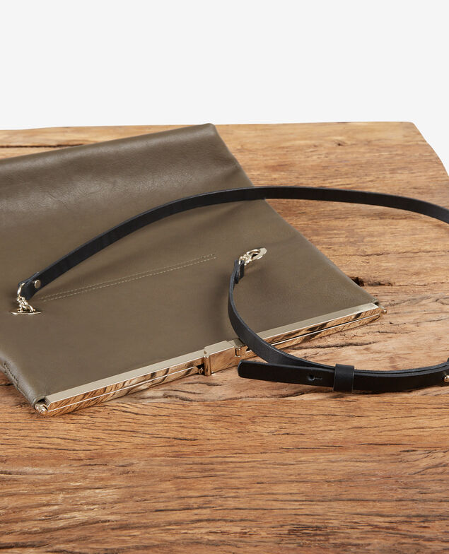 Bolso de cuero  Kaki