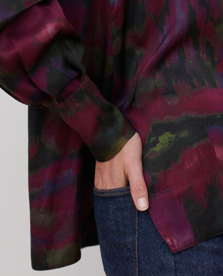 Blusa estampada fluida