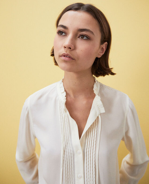 Blusa de seda Champagne