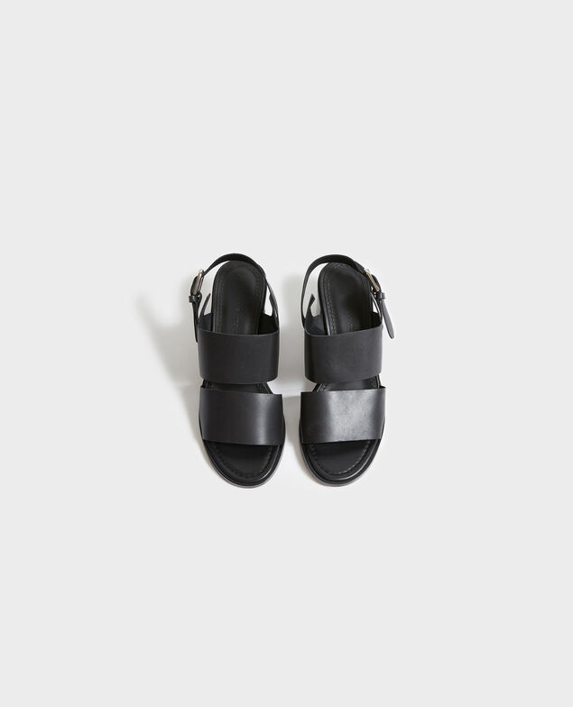 Sandalias de piel con tacón 09 black