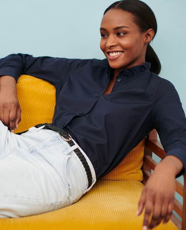 Camisa de algodón 7012c 69 navy