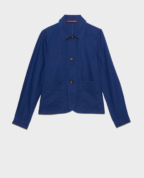 Chaqueta de lino 0643 medieval blue 3sja184f03