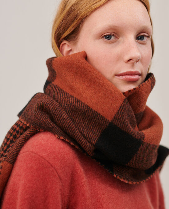 Bufanda de cuadros 8882 36 BROWN