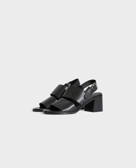 Sandalias de piel con tacón 09 black 2ss22352