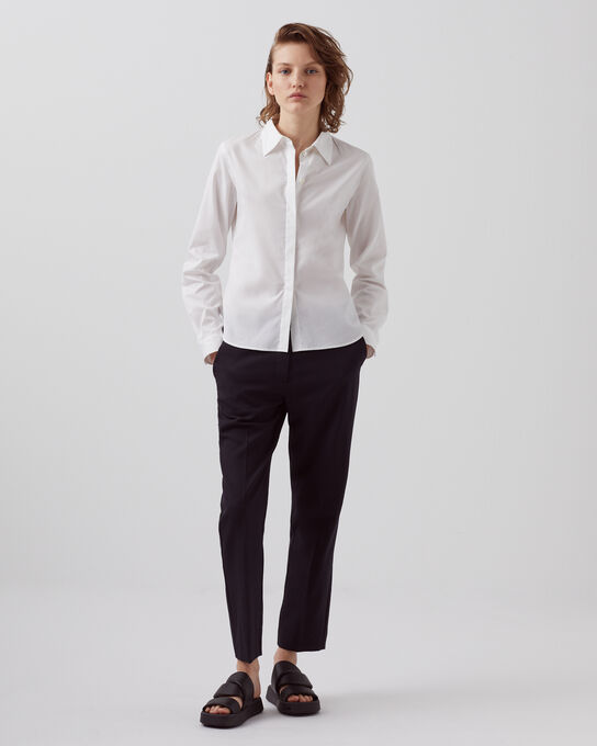 Camisa de algodón 8885 00 WHITE
