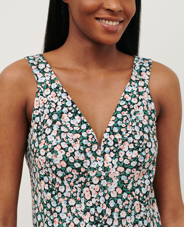 Vestido largo estampado 7300d 119 print blue