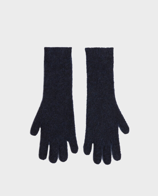 Guantes de alpaca mezclada A692 Navy