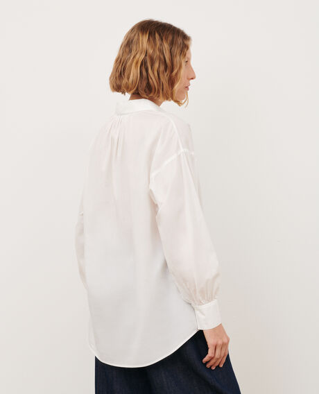 Camisa túnica de algodón 0007 white 3ssh283c01