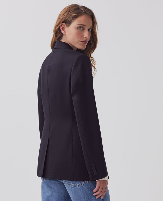 Chaqueta sastre de lana H091 black beauty