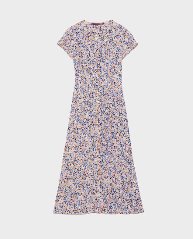 LUDIVINE - Vestido largo fluido 116 print blue