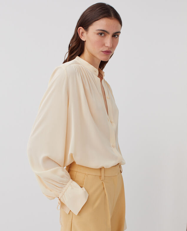 Camisa fluida de manga larga J300 natural