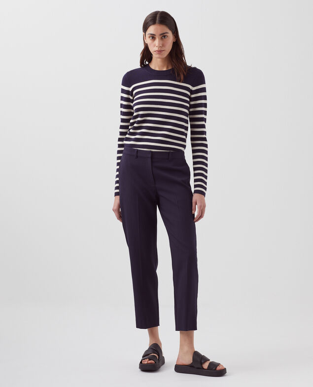 MARGUERITE - Pantalón cigarette 7012c 69 navy