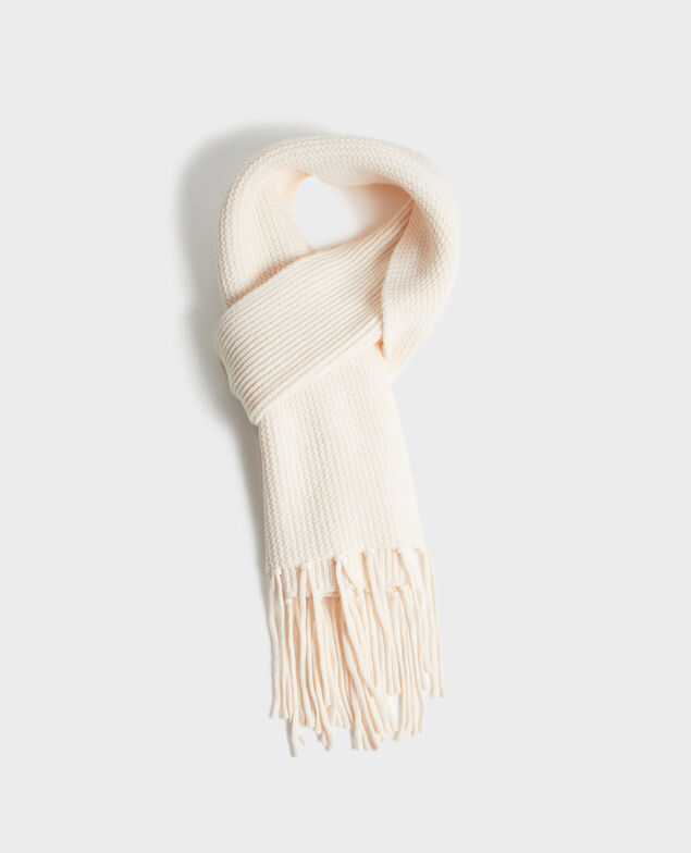 Bufanda de lana 8842 01 offwhite