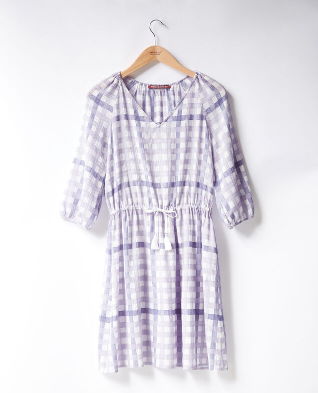 Vestido estampado Ghingham iris