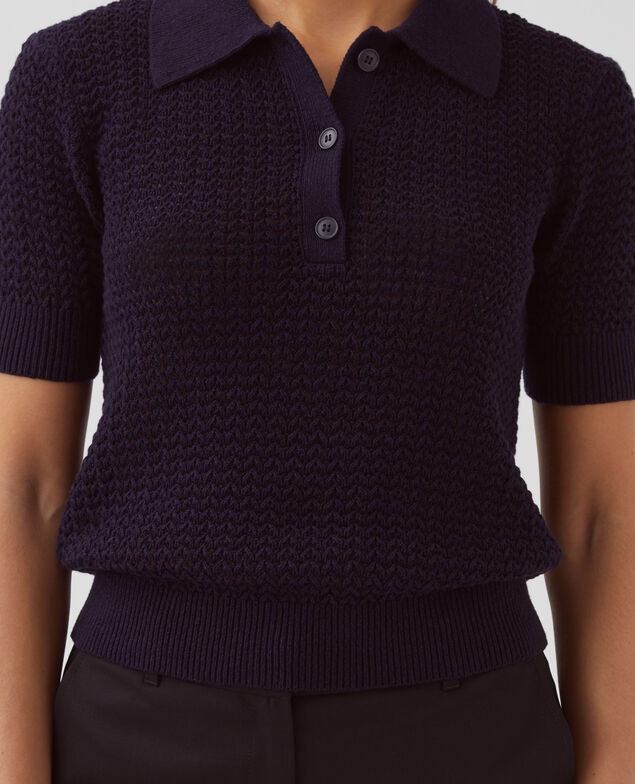 Jersey cuello polo de manga corta H694 baritone blue