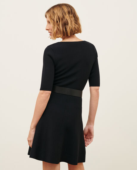 Vestido corto de lana 8824 09 black 2wdk298w21