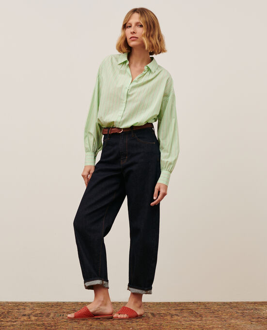 SYDONIE - BALLOON - Jeans 7/8 de algodón 7203 103 DENIM