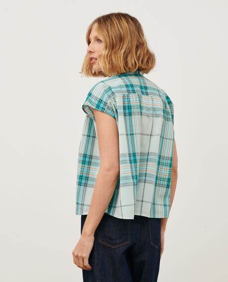 Blusa de algodón 0601 lightblue 3sbl346c21