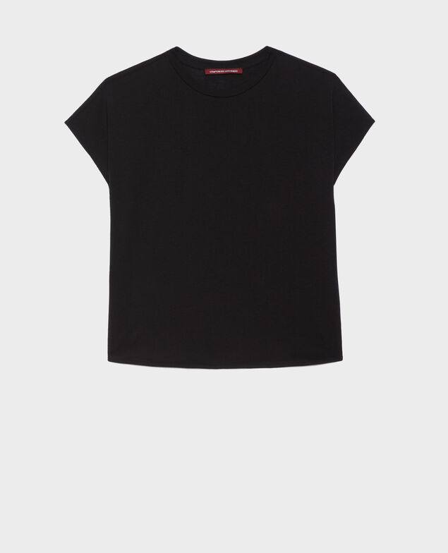 Camiseta amplia de algodón 4216 black_beauty