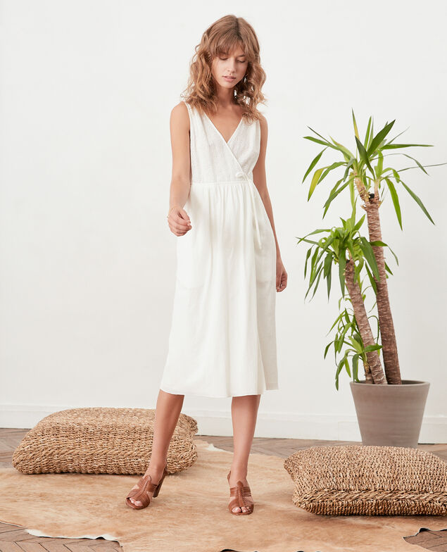 Vestido cruzado Blanc