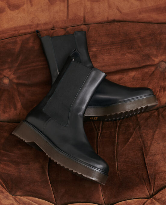 Botas elásticas de cuero 4216 BLACK_BEAUTY