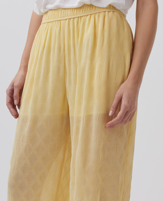 Pantalón amplio y fluido H400 straw yellow