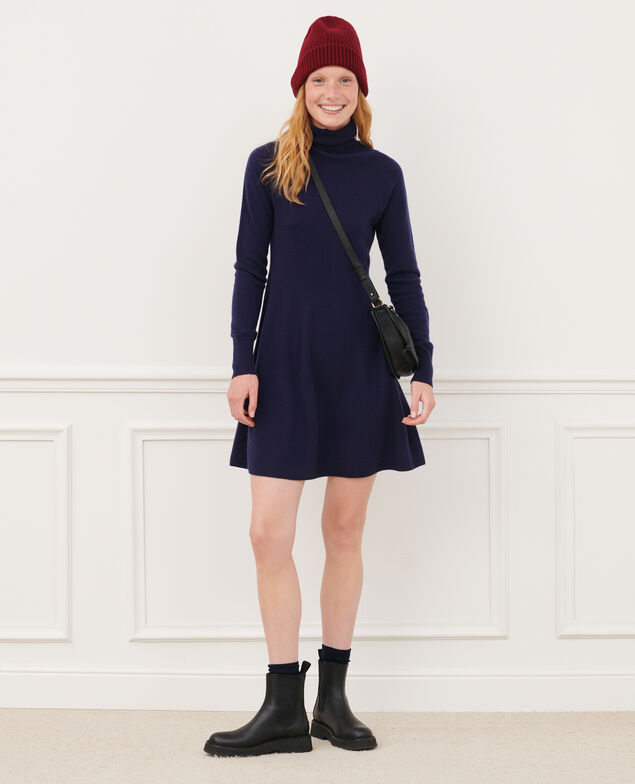 Vestido de cachemir 3D 8841 69 navy