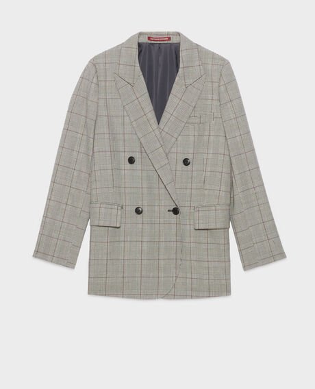 Chaqueta amplia de lana