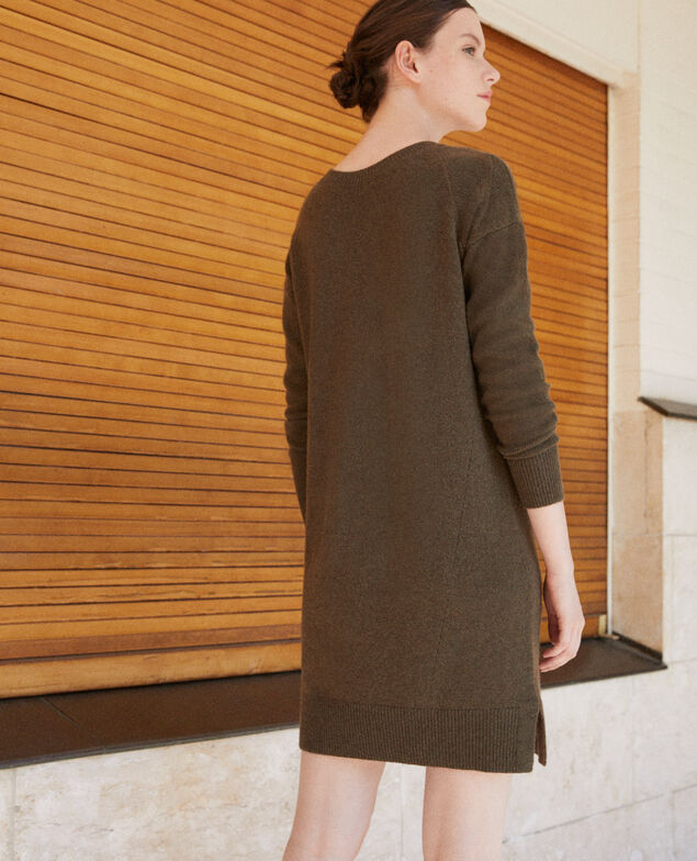 Vestido de cachemir Olive night