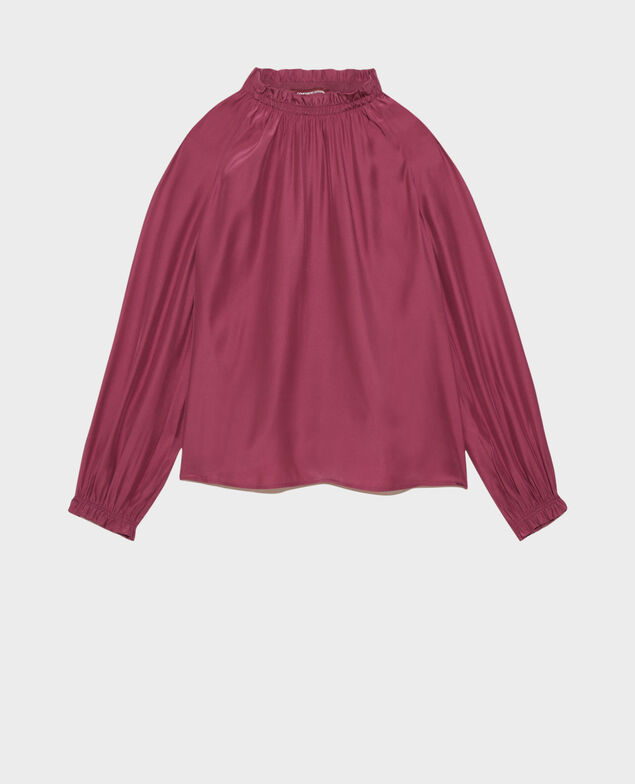 Blusa de seda Damson