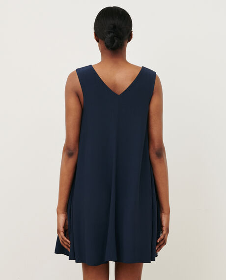 Vestido corto fluido 0693 navy 3sdr227v02