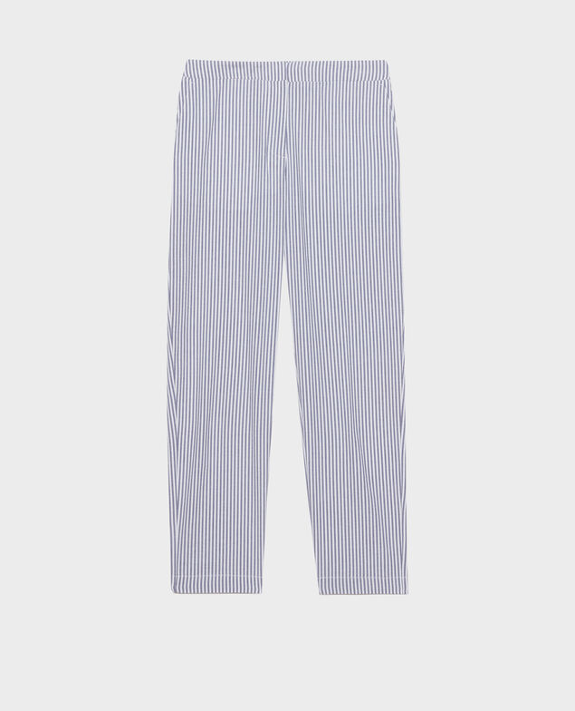 MARGUERITE - Pantalón cigarette Str navy