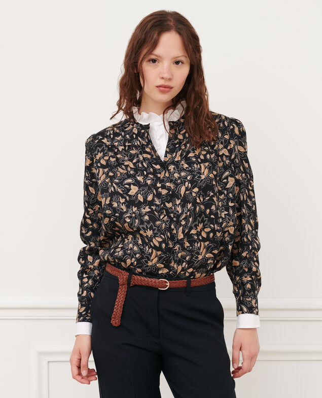 Camisa estampada 8910 34 brown print