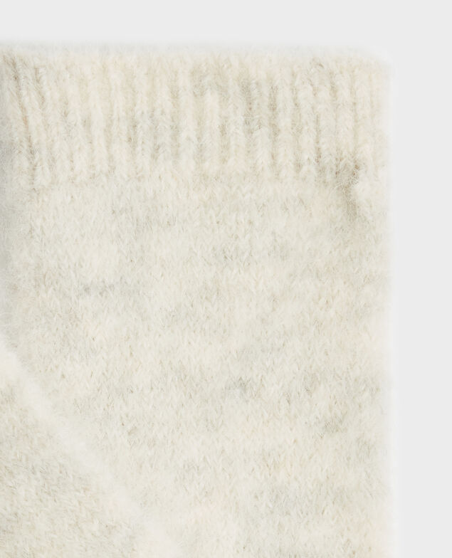 Guantes de alpaca mezclada A009 white knit 3wgl010