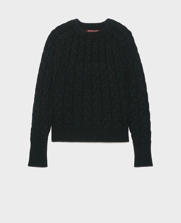 Jersey cuello redondo de lana merino