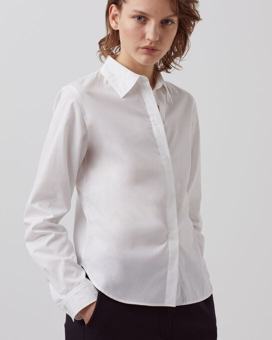 Camisa de algodón 8885 00 WHITE