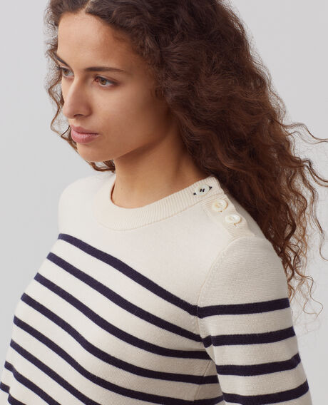MADDY - Jersey marinero de lana merina