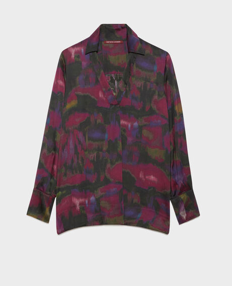 Blusa estampada fluida