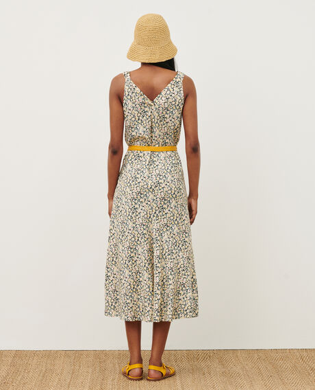 Vestido largo estampado 7302c 119 print yellow 2sdr197v09