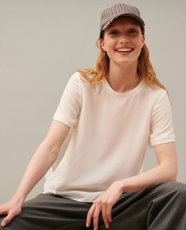 CORINNE - Camiseta de seda 01 white