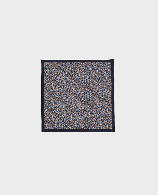 Pañuelo de lana estampado Stone blue