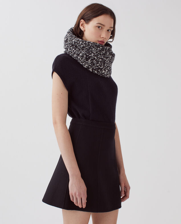 Falda corta de doble cara H091 black beauty